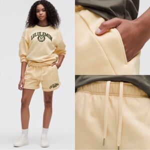 NWT Lululemon Scuba Shorts With Wordmark